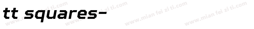 tt squares字体转换